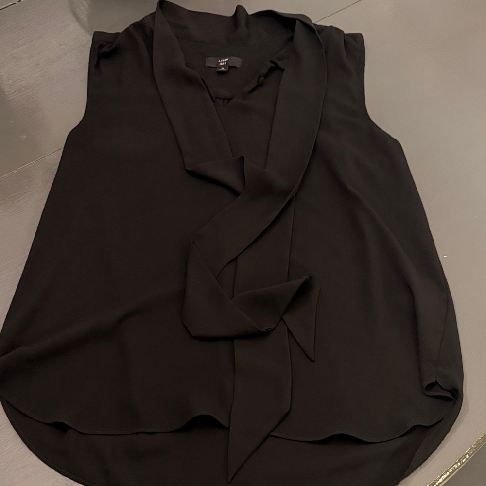 J. Crew 365 black sleeveless blouse